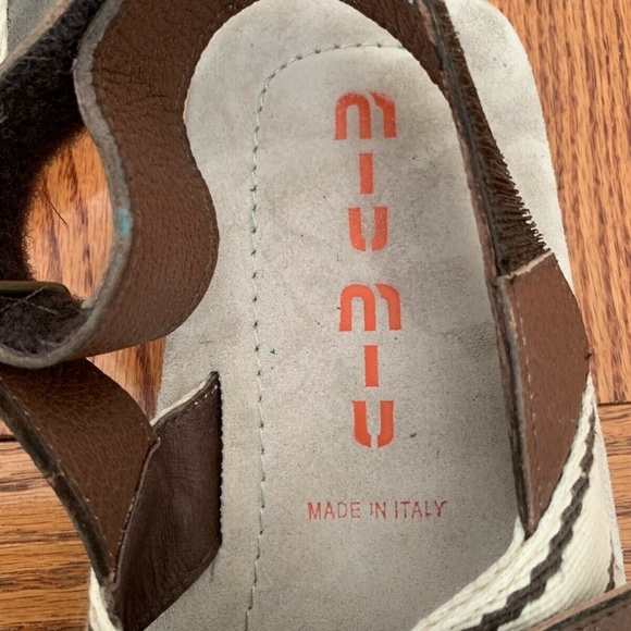NEW MENS PRADA MIU MIU SANDALS SIZE 7 MODEL 6/0583 - Picture 5 of 8